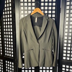 Athleta Olive Green Tailored Blazer